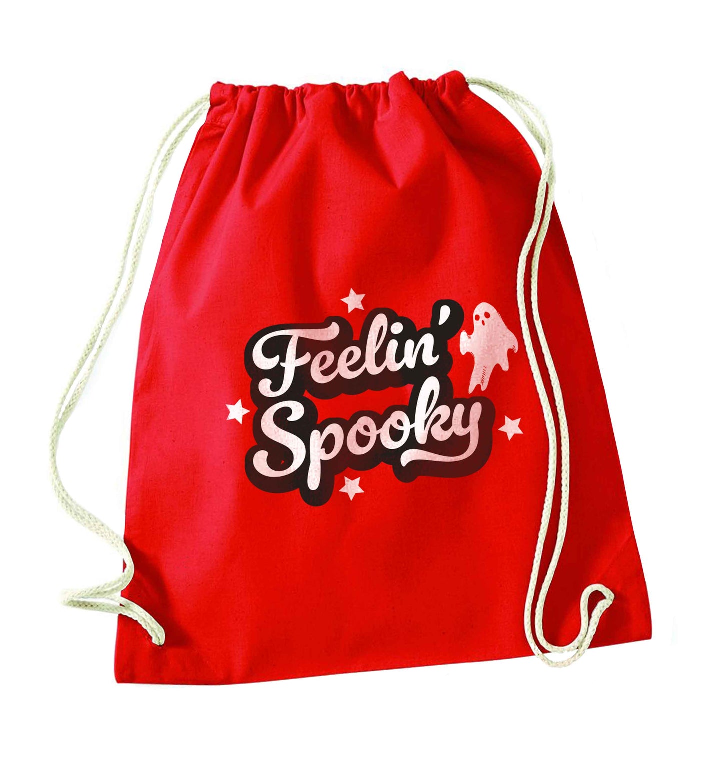 Feelin' Spooky Kit red drawstring bag 