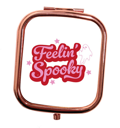 Feelin' Spooky Kit rose gold square pocket mirror