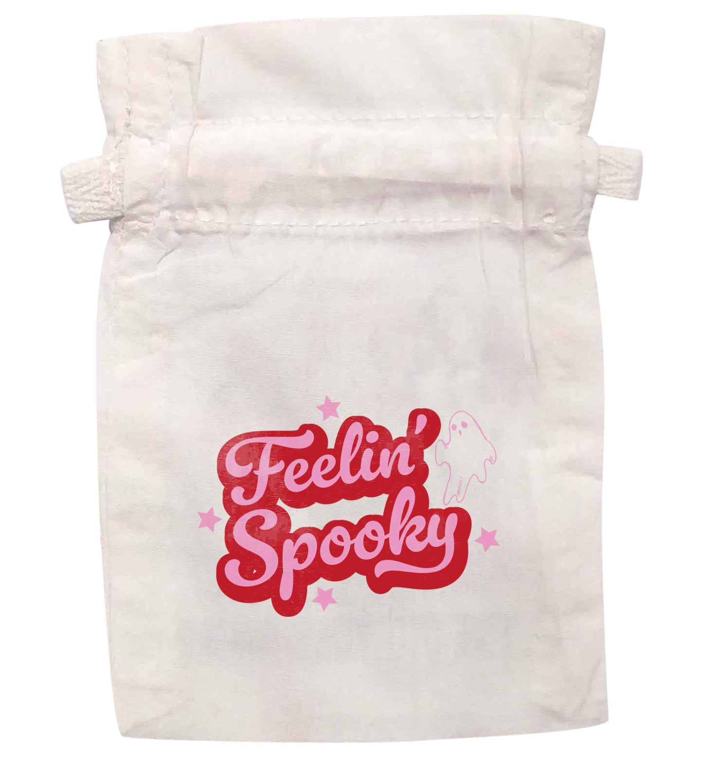 Feelin' Spooky |  XS - L | Pouch / Drawstring bag / Sack | Organic Cotton | Bulk discounts available!