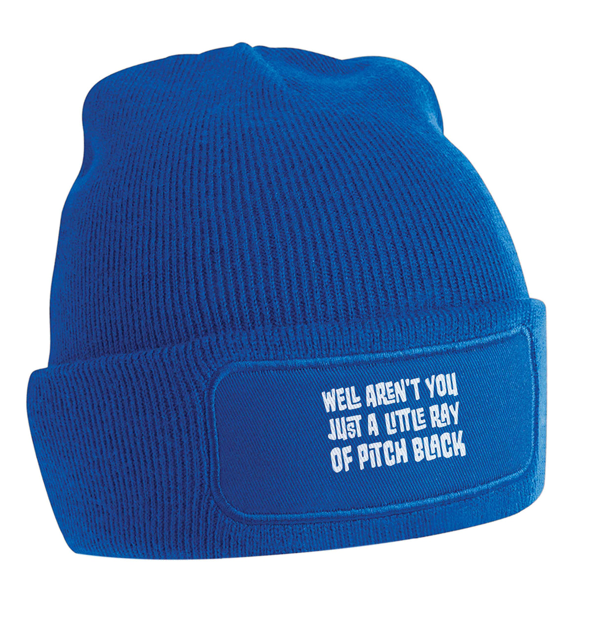 Well aren't you just a little ray of pitch black Kit beanie hat