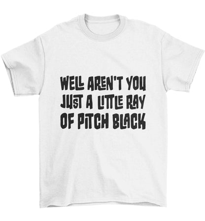 Well aren't you just a little ray of pitch black Kit Children's white Tshirt 12-13 Years