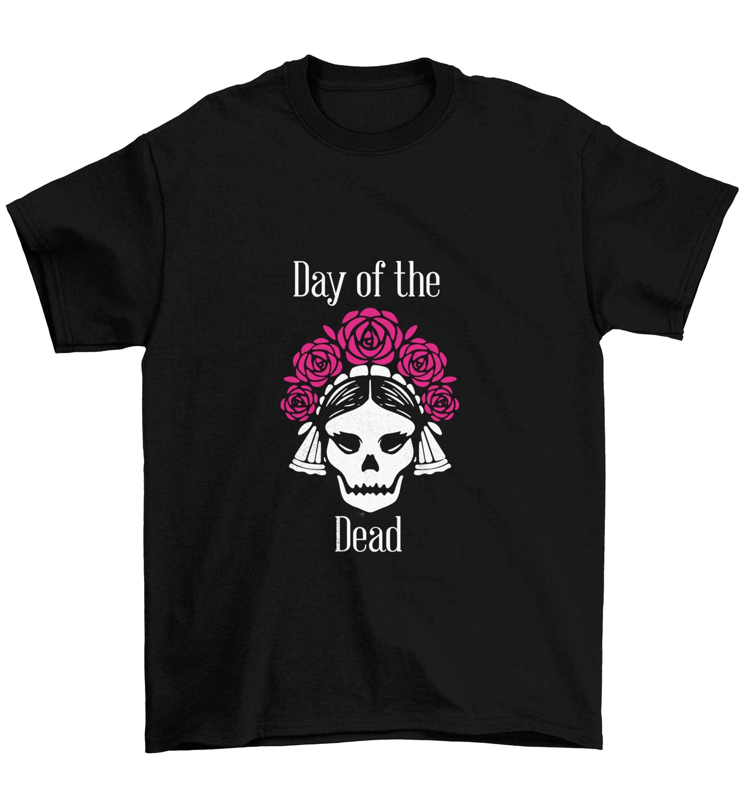 Day of the dead Children's black Tshirt 12-13 Years