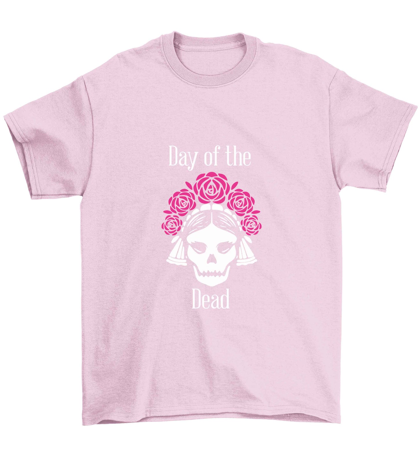 Day of the dead Children's light pink Tshirt 12-13 Years