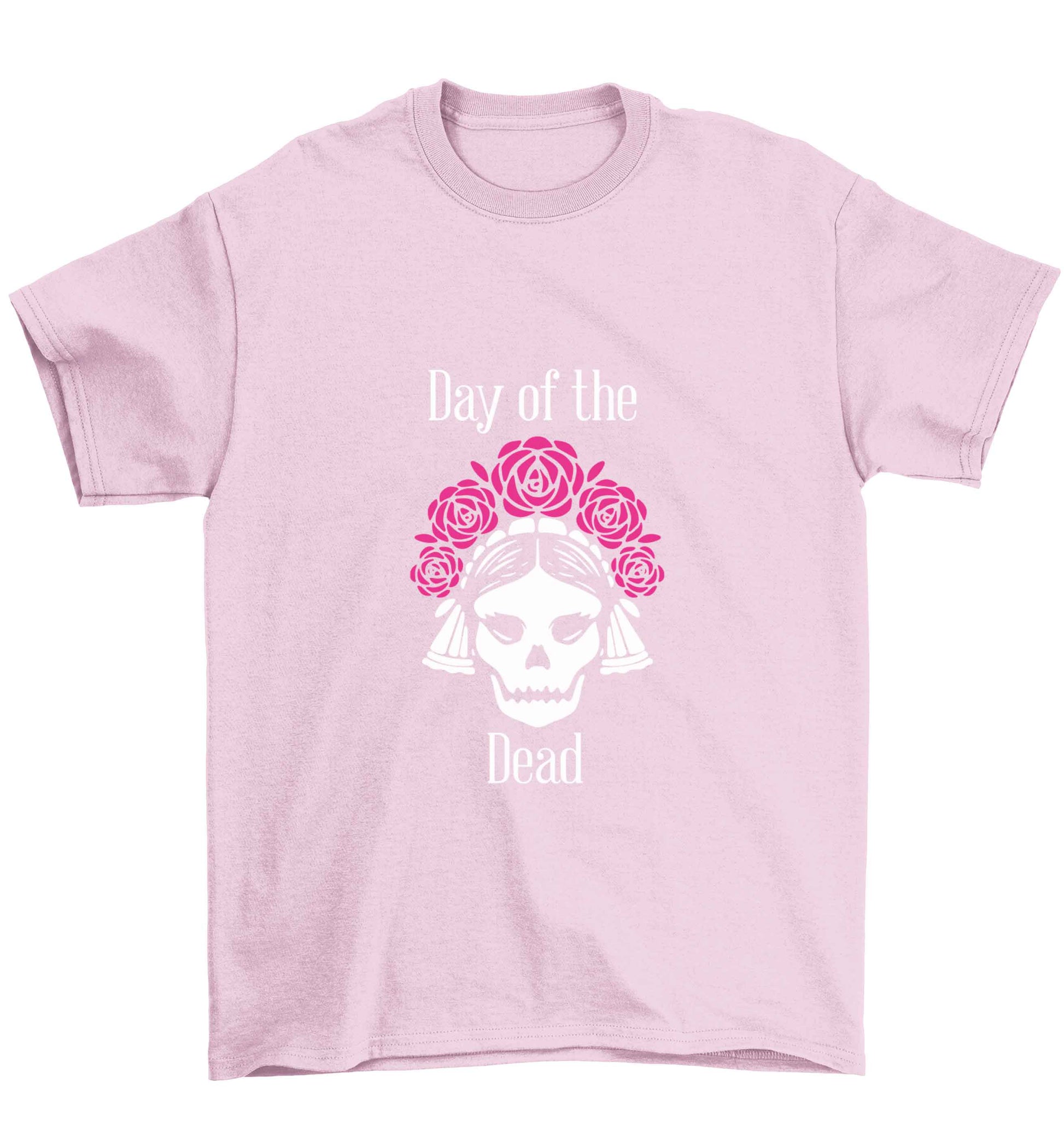 Day of the dead Children's light pink Tshirt 12-13 Years