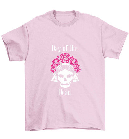 Day of the dead Children's light pink Tshirt 12-13 Years