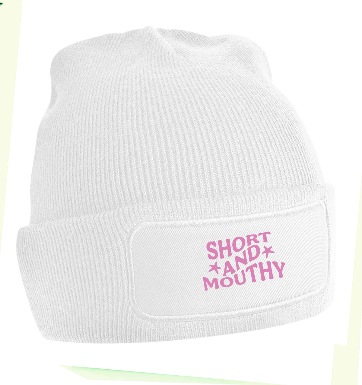 Short and mouthy beanie hat