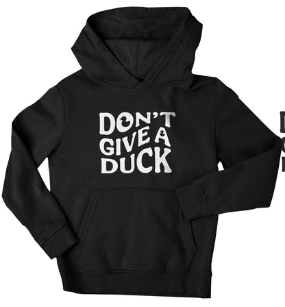 Don't give a duck children's black hoodie 12-13 Years