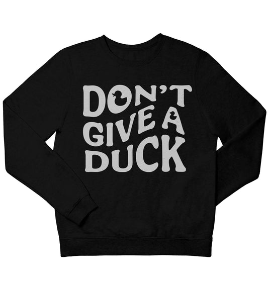 Don't give a duck children's black sweater 12-13 Years