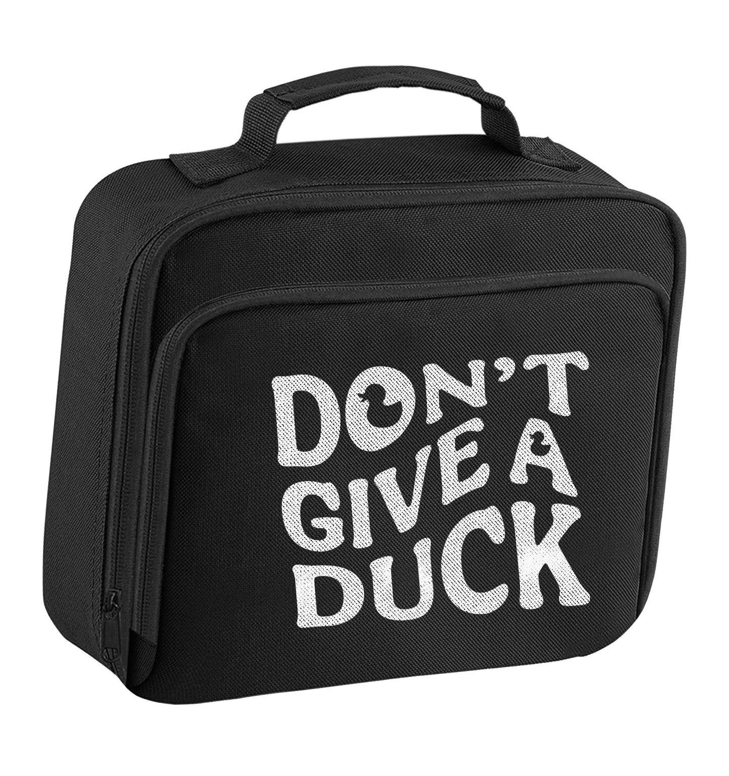 Don't give a duck insulated black lunch bag cooler