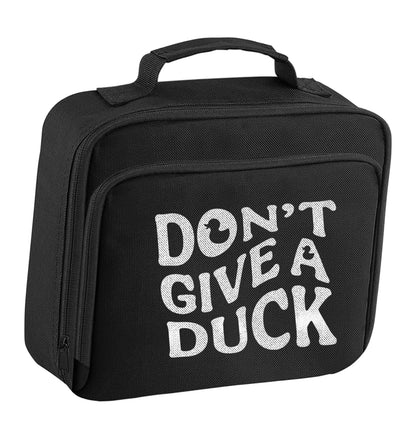 Don't give a duck insulated black lunch bag cooler