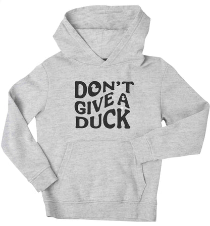 Don't give a duck children's grey hoodie 12-13 Years