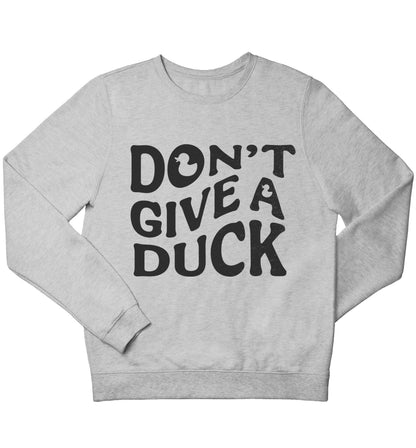 Don't give a duck children's grey sweater 12-13 Years