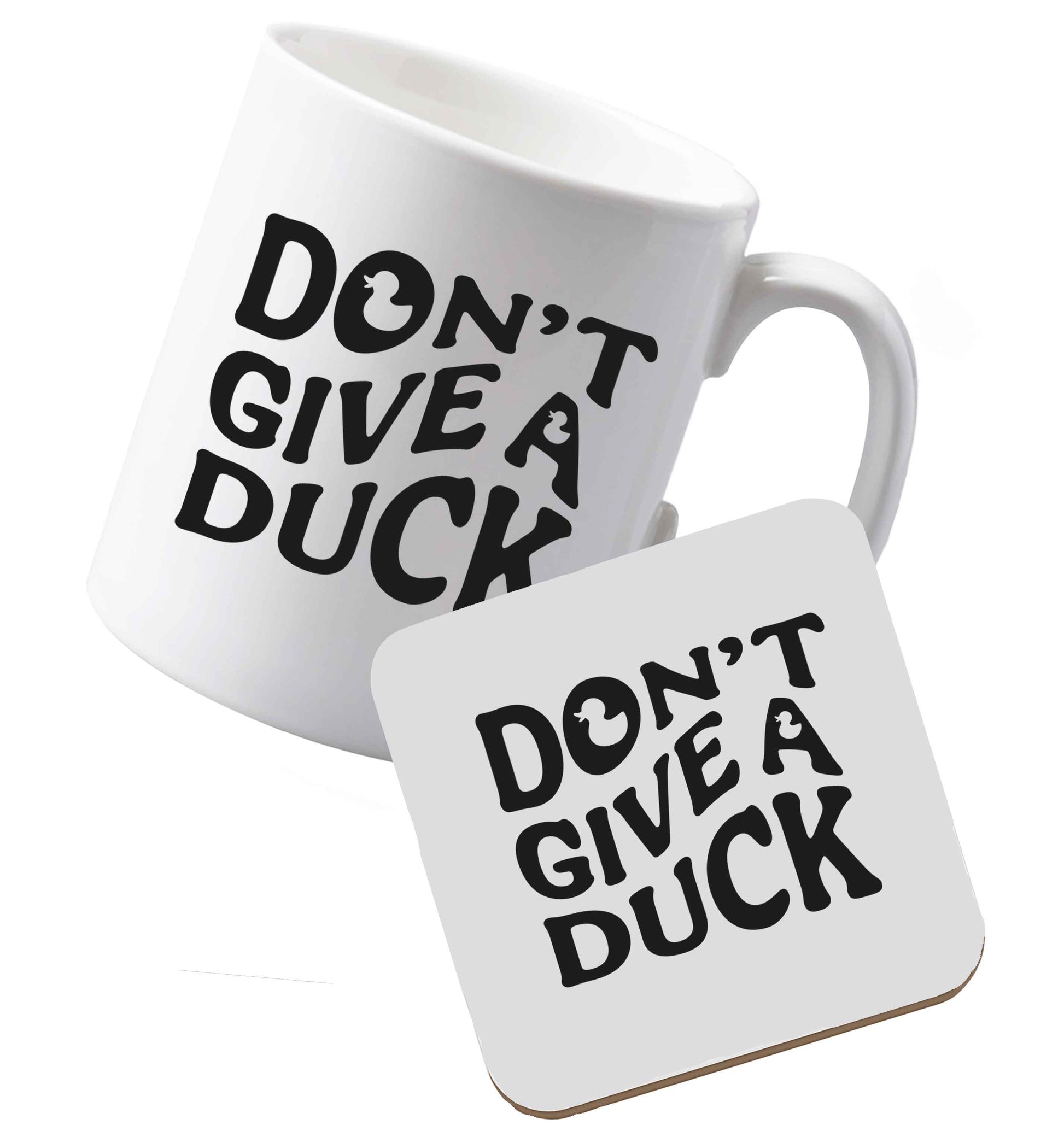 10 oz Ceramic mug and coasterShort and Mouthy both sides