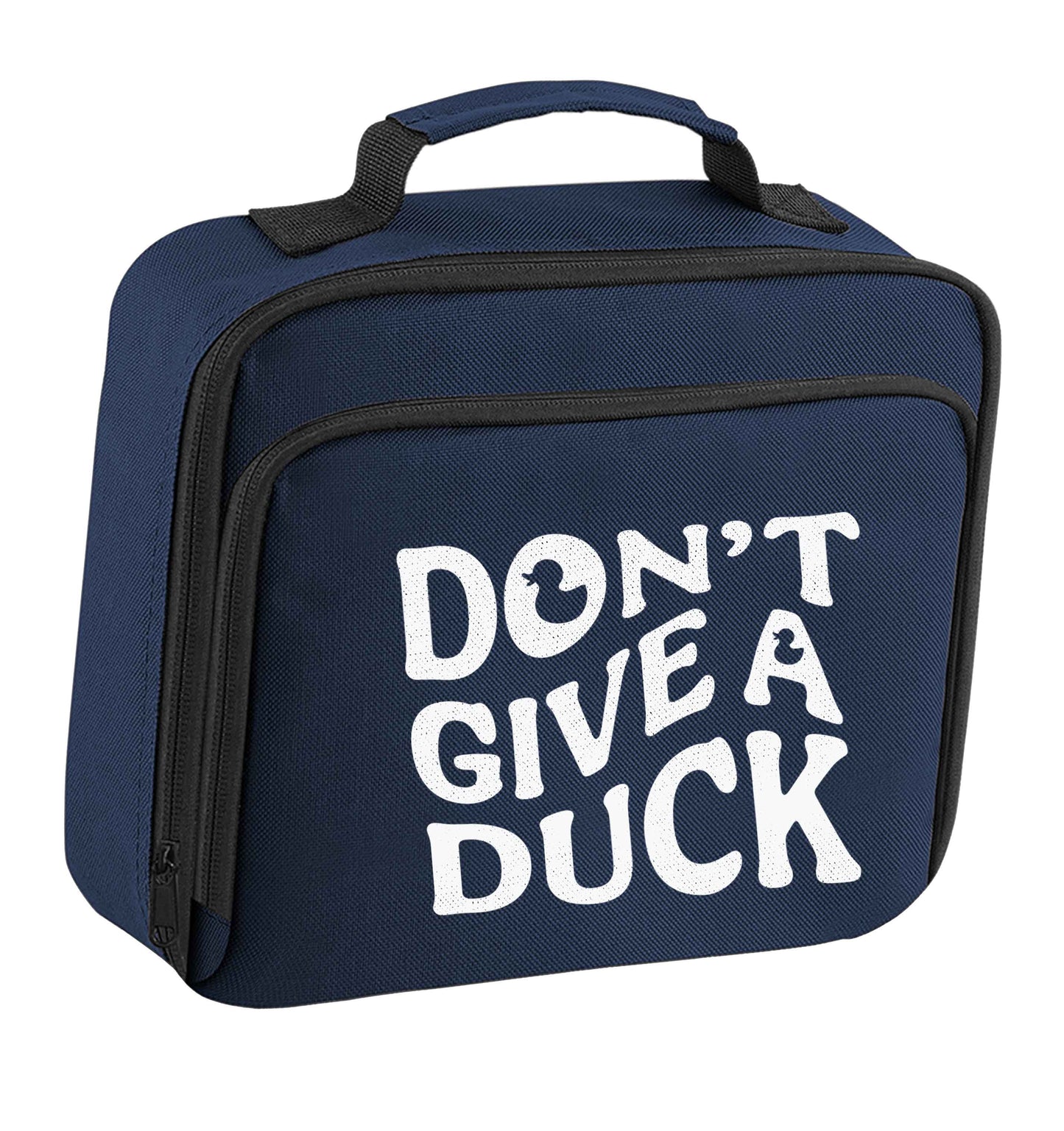 Don't give a duck insulated navy lunch bag cooler