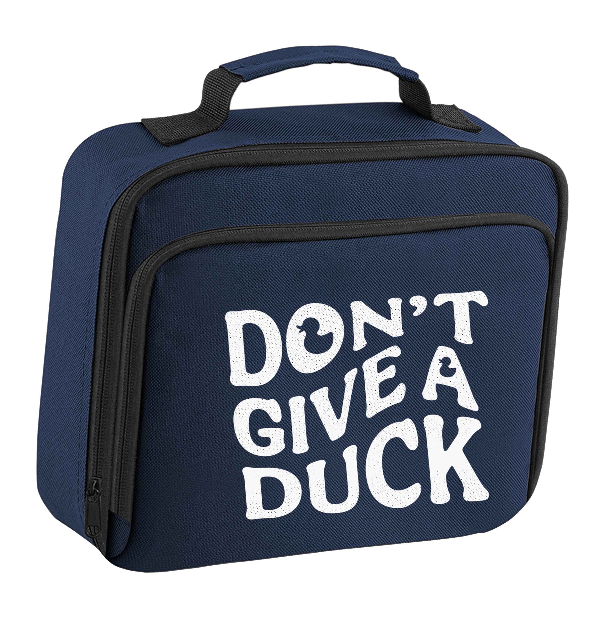 Don't give a duck insulated navy lunch bag cooler