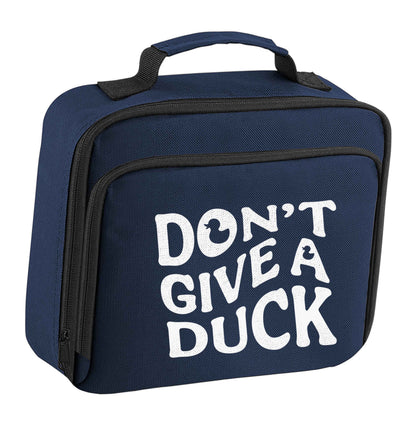 Don't give a duck insulated navy lunch bag cooler