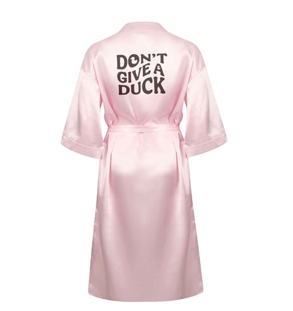 Don't give a duck XL/XXL pink ladies dressing gown size 16/18