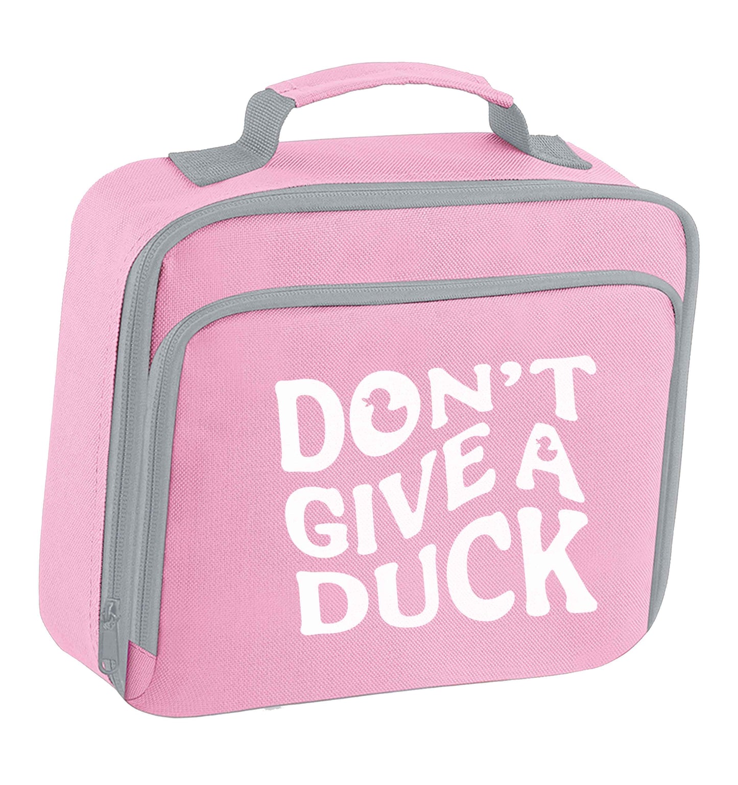 Don't give a duck insulated pink lunch bag cooler