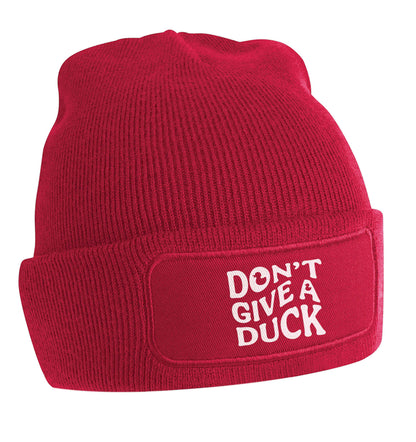 Don't give a duck beanie hat