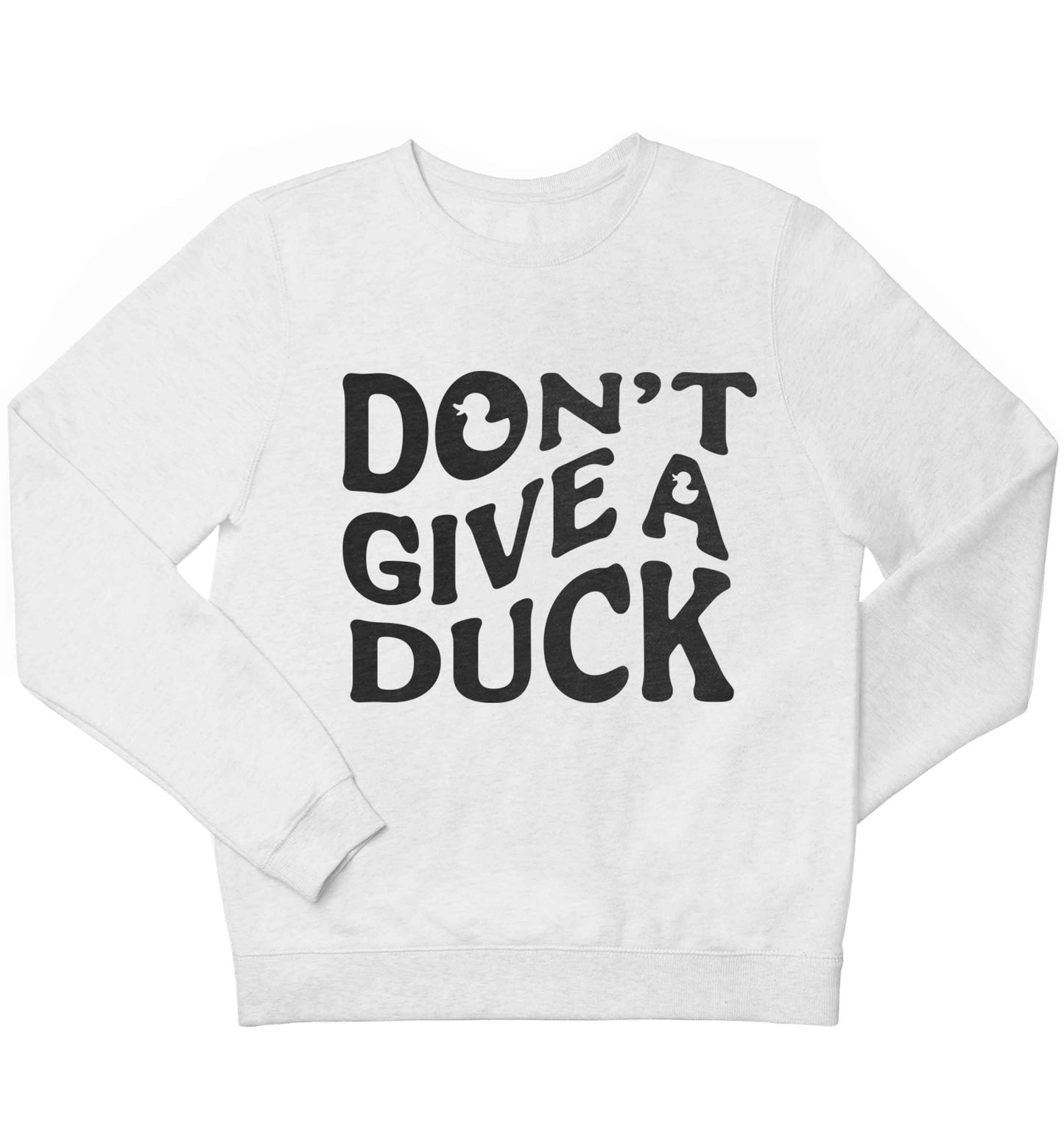 Don't give a duck children's white sweater 12-13 Years
