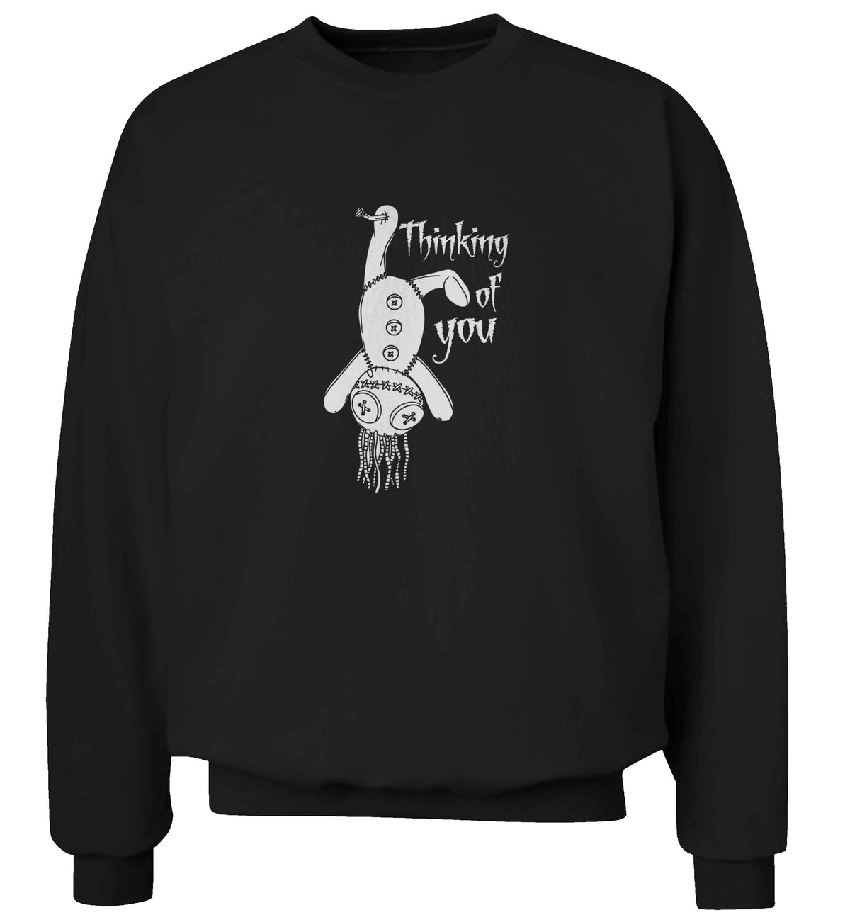 Thinking of you adult's unisex black sweater 2XL