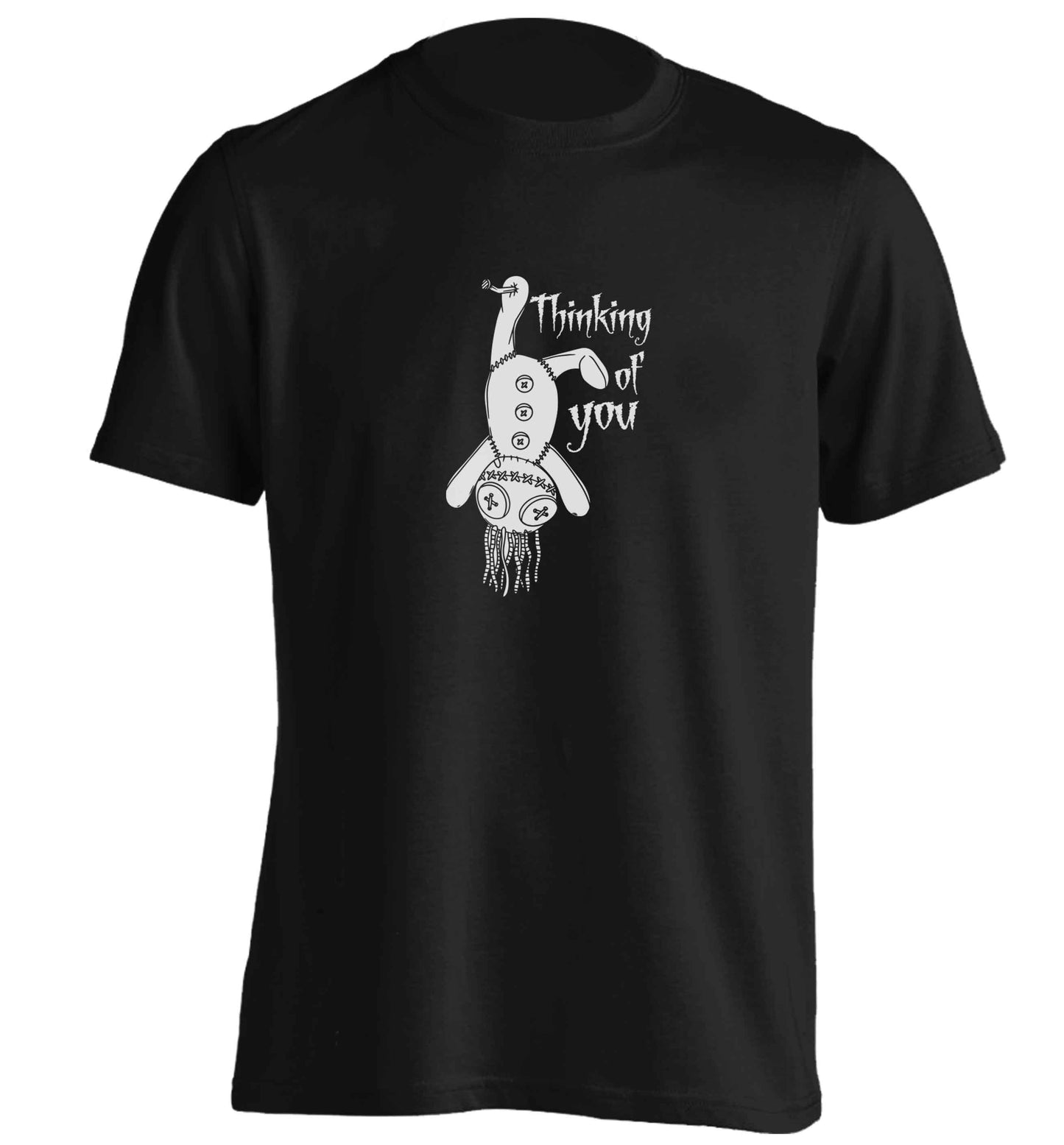 Thinking of you adults unisex black Tshirt 2XL