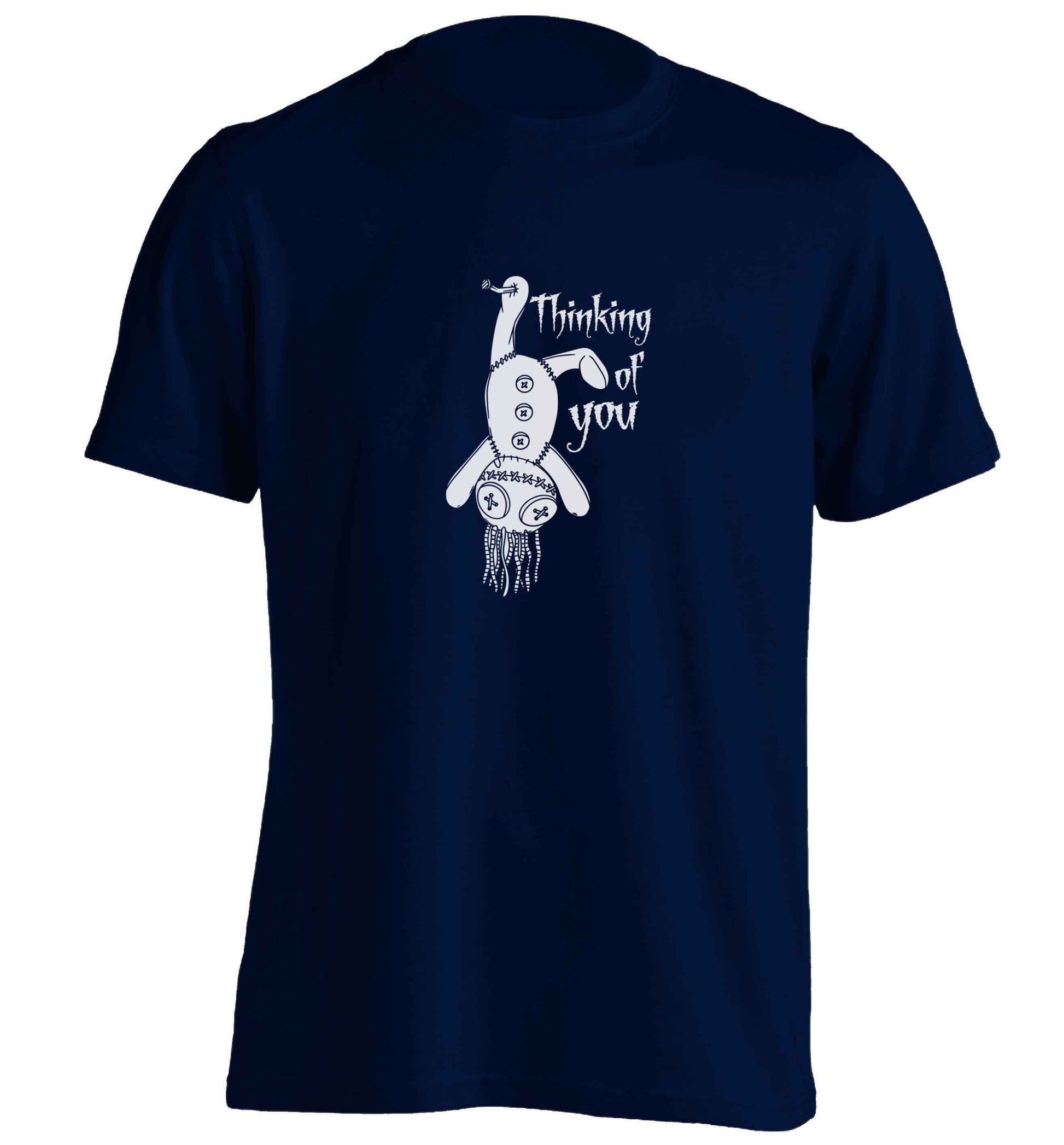 Thinking of you adults unisex navy Tshirt 2XL