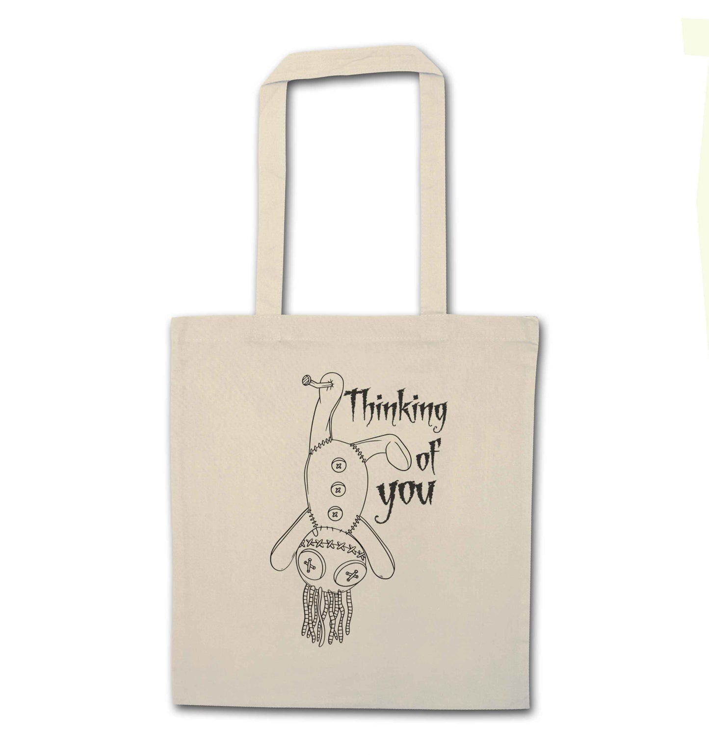 Thinking of you natural tote bag