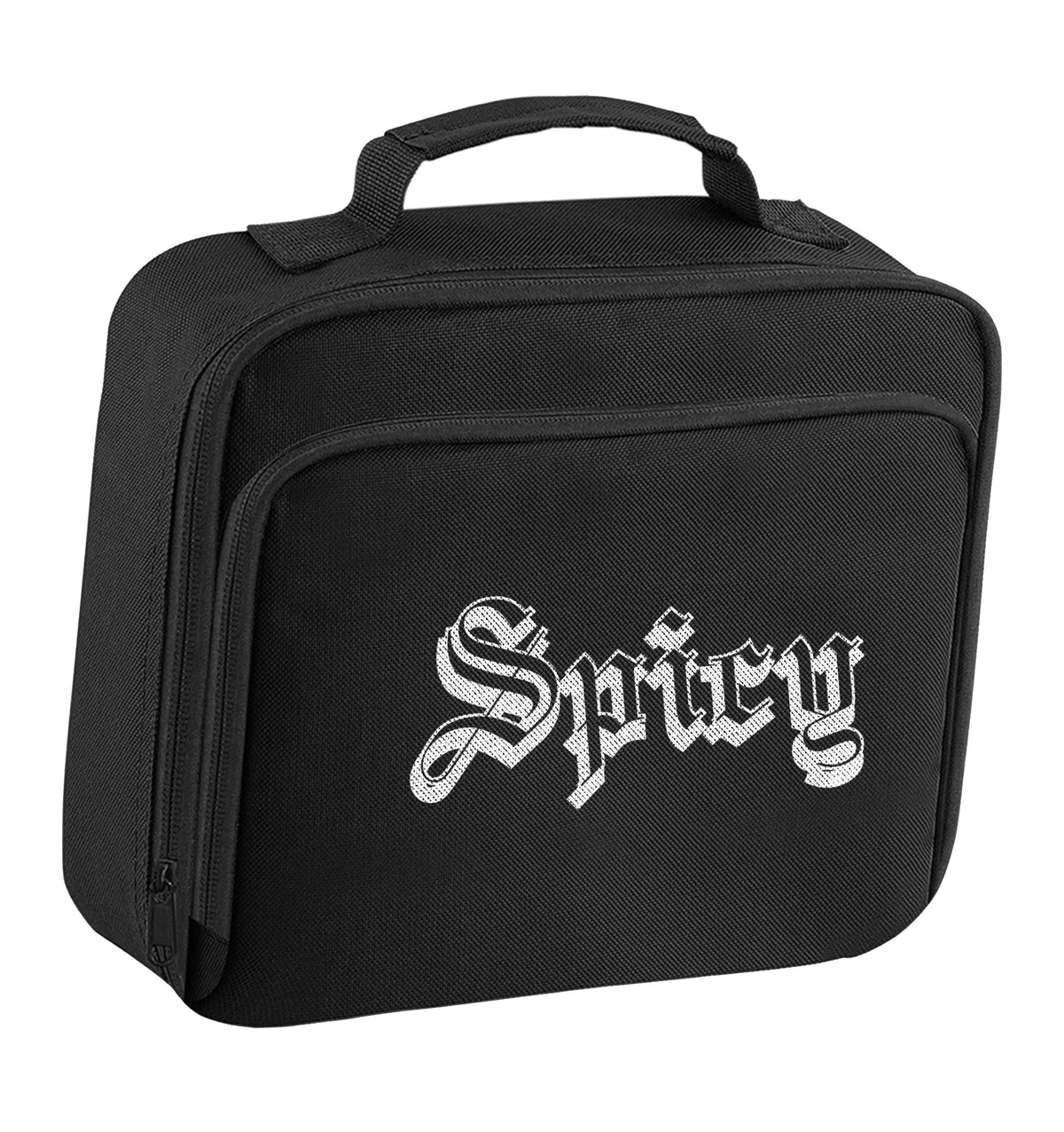 Spicy insulated black lunch bag cooler