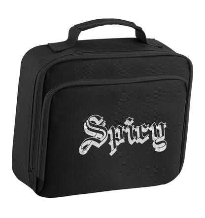 Spicy insulated black lunch bag cooler