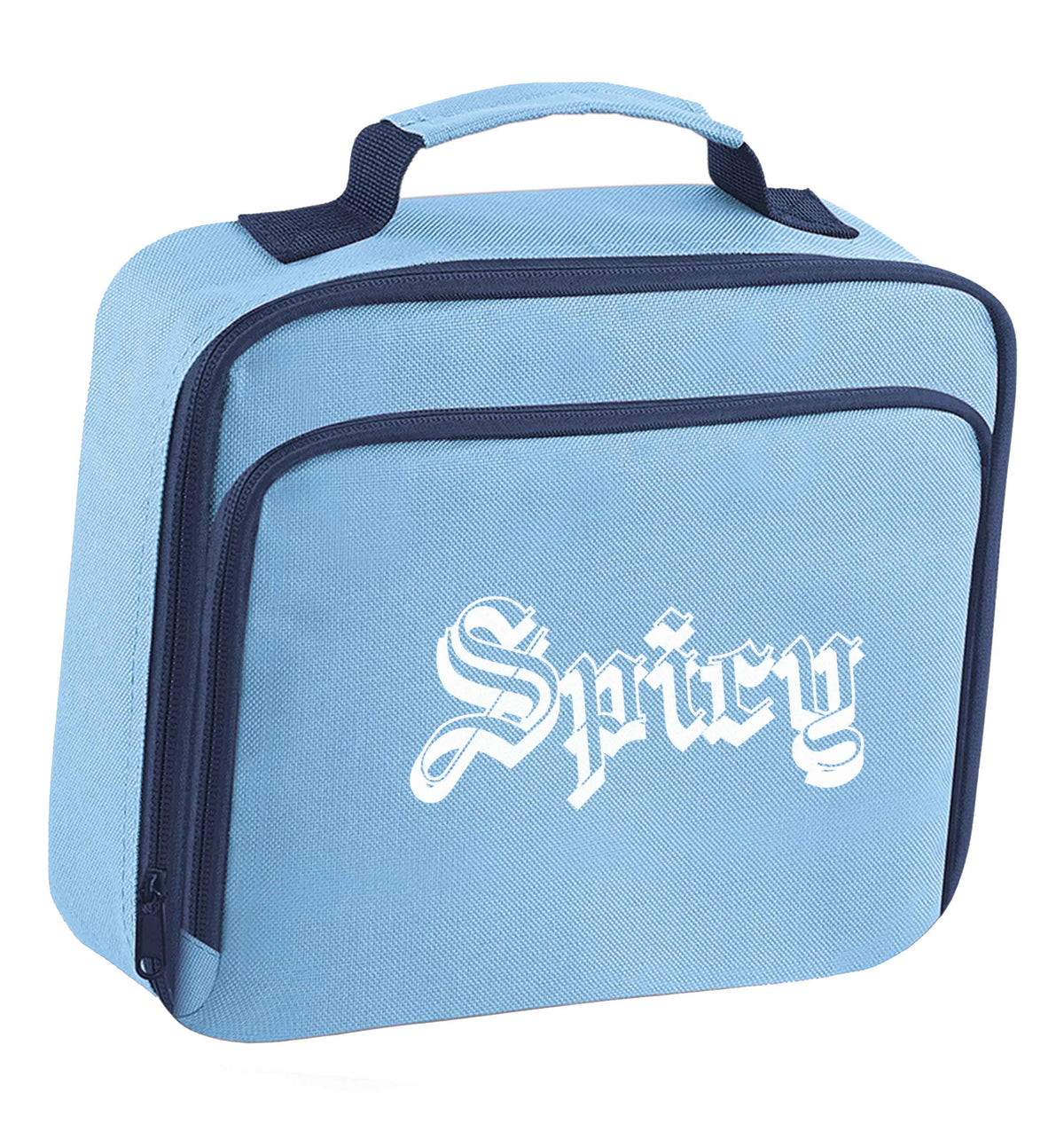 Spicy insulated blue lunch bag cooler