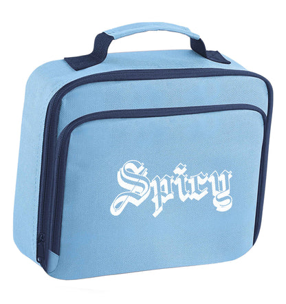 Spicy insulated blue lunch bag cooler