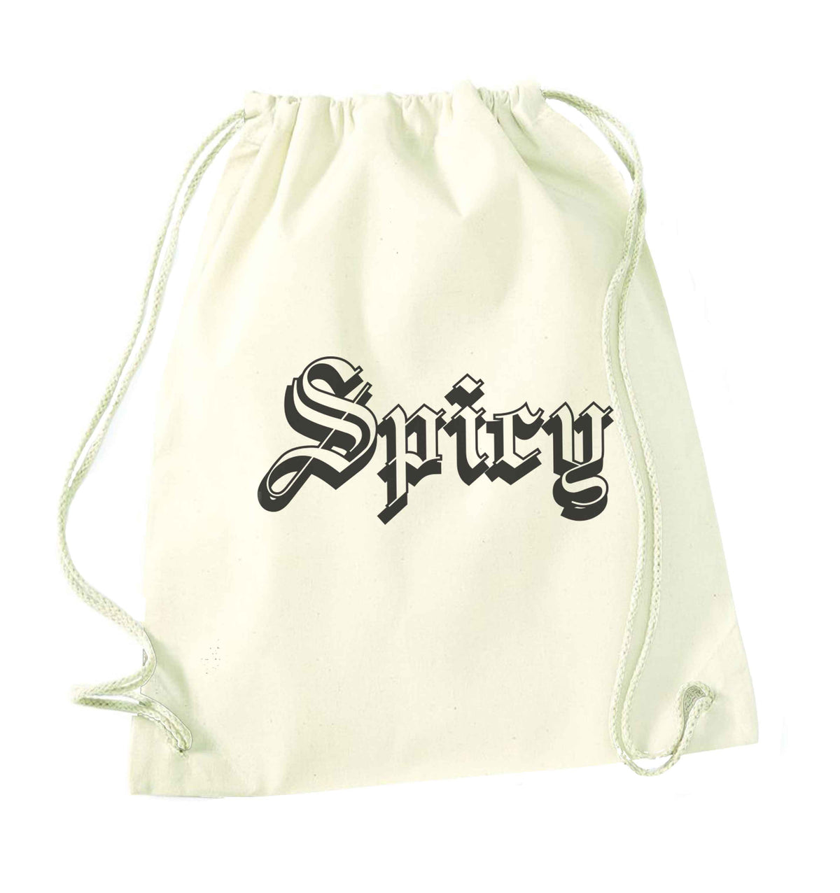 Spicy natural drawstring bag