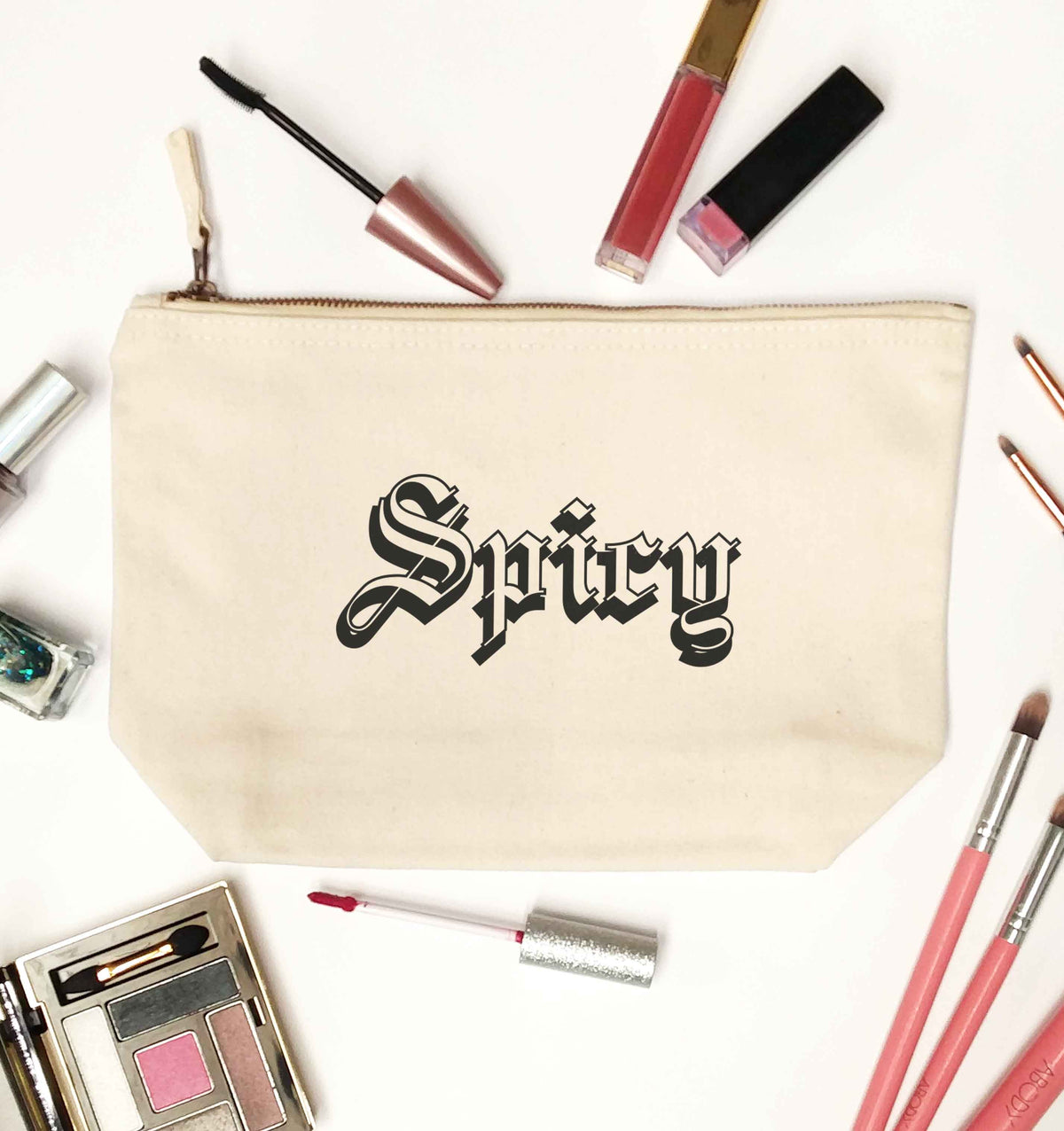 Spicy natural makeup bag