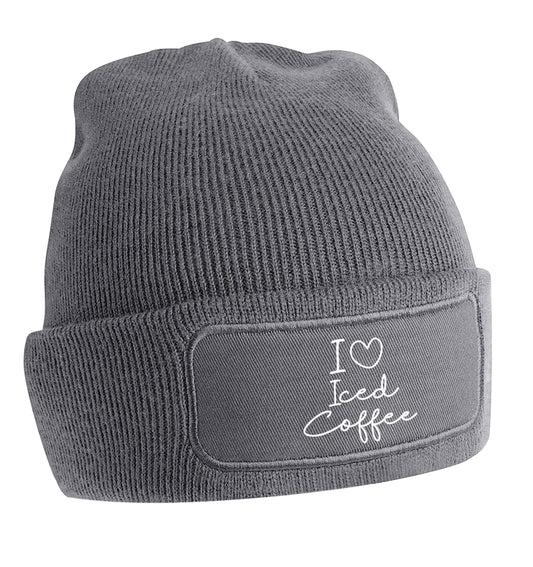 I love iced coffee beanie hat