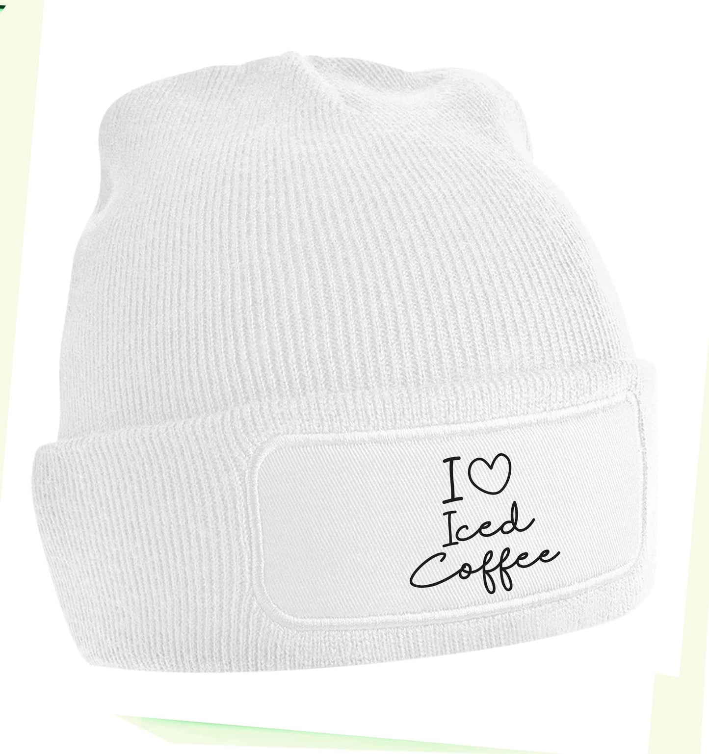 I love iced coffee beanie hat