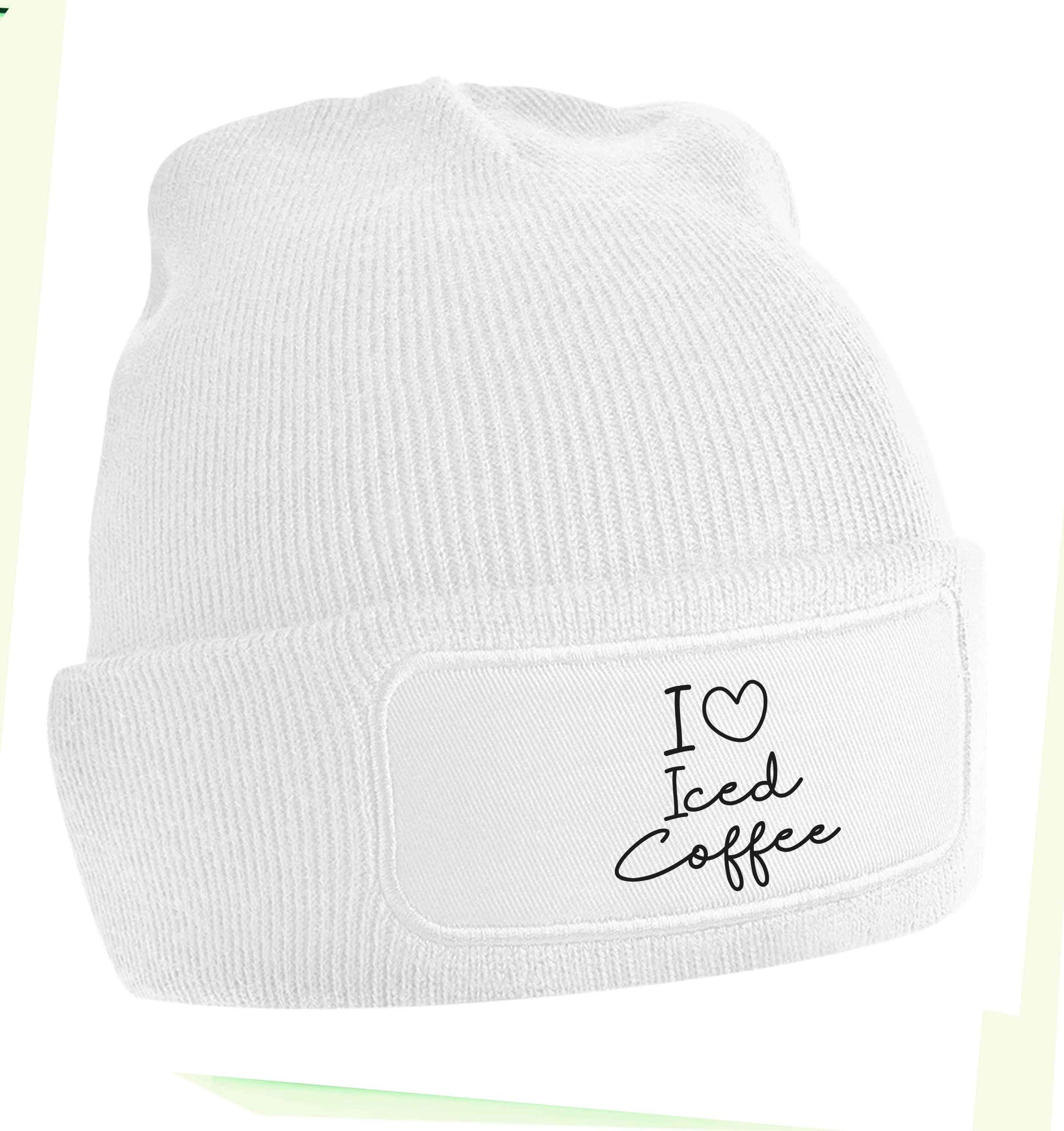 I love iced coffee beanie hat