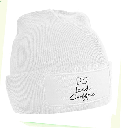I love iced coffee beanie hat