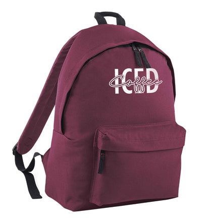 Iced Coffee maroon adults backpack