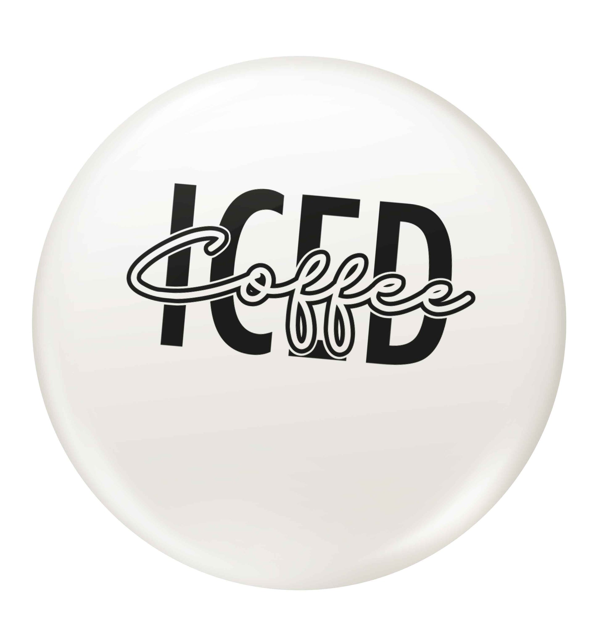 Iced Coffee small 25mm Pin badge