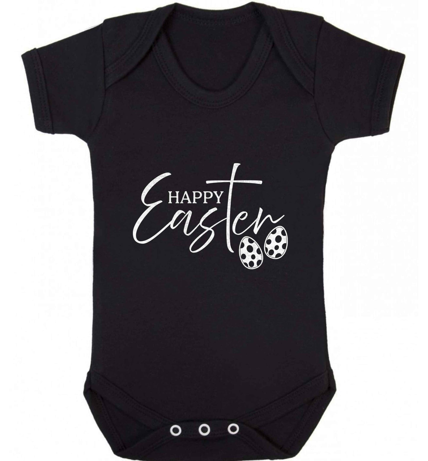 Happy Easter baby vest black 18-24 months