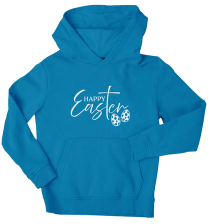 Happy Easter children's blue hoodie 12-13 Years