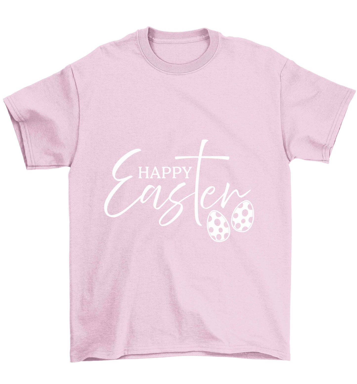 Happy Easter Children's light pink Tshirt 12-13 Years
