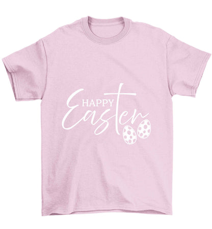 Happy Easter Children's light pink Tshirt 12-13 Years