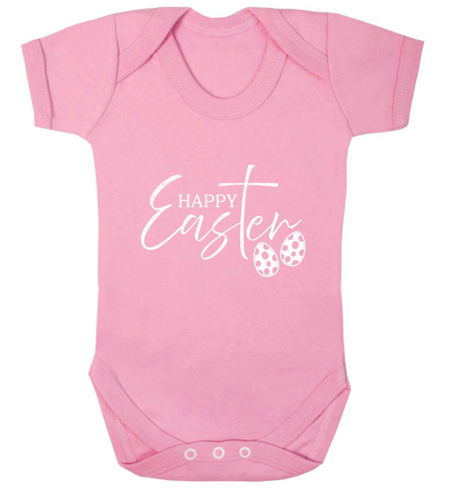 Happy Easter baby vest pale pink 18-24 months