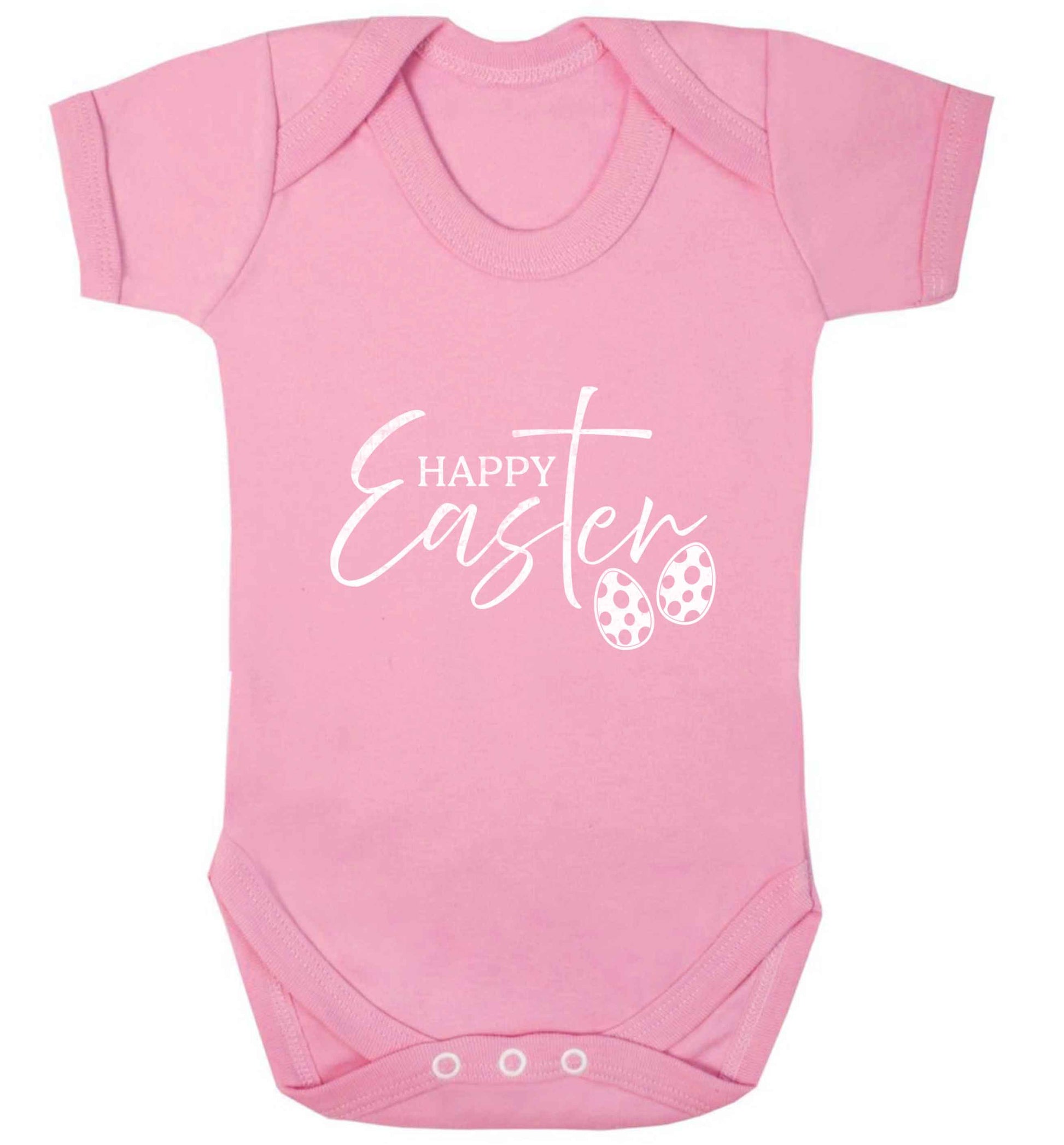Happy Easter baby vest pale pink 18-24 months