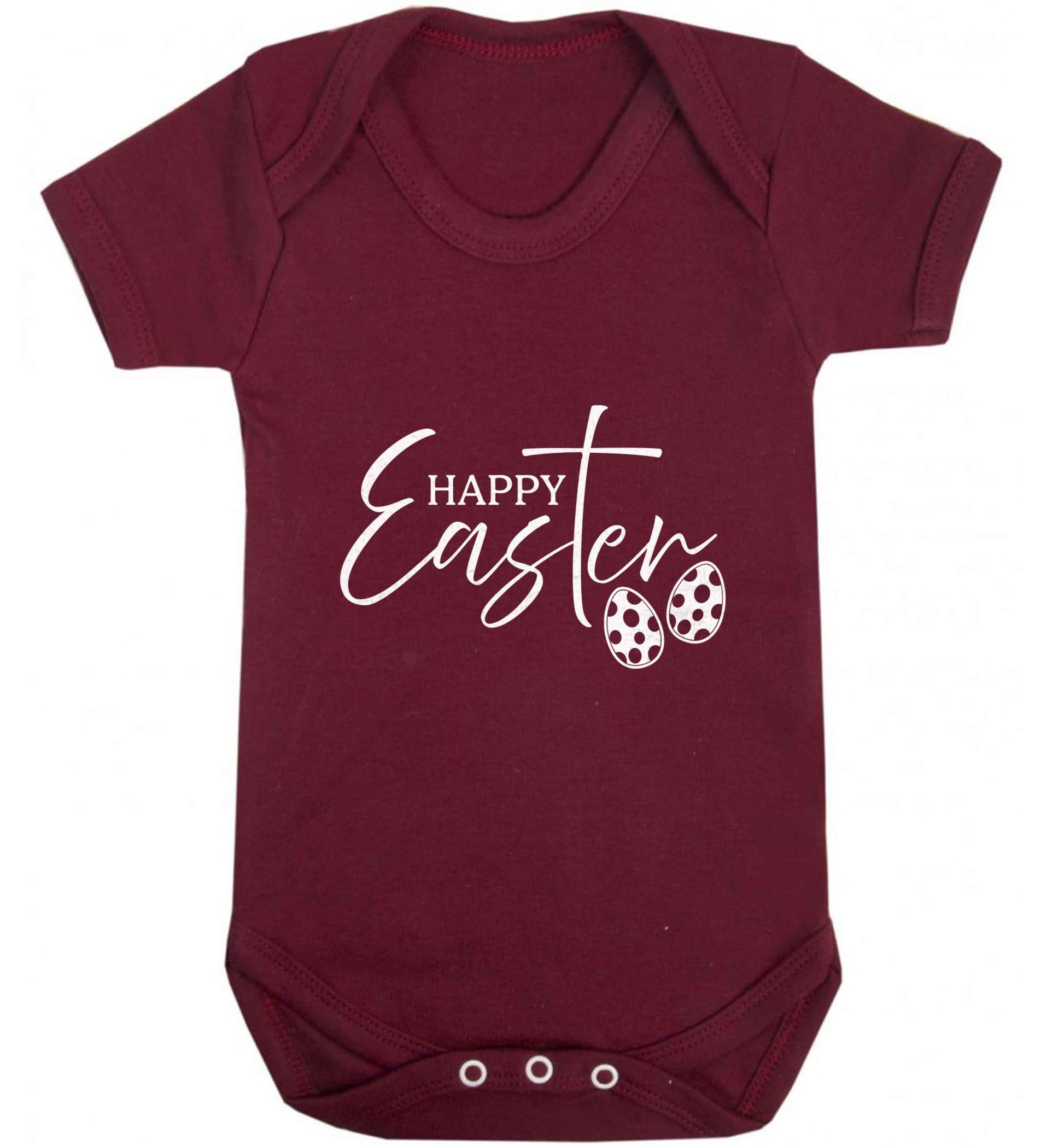 Happy Easter baby vest maroon 18-24 months