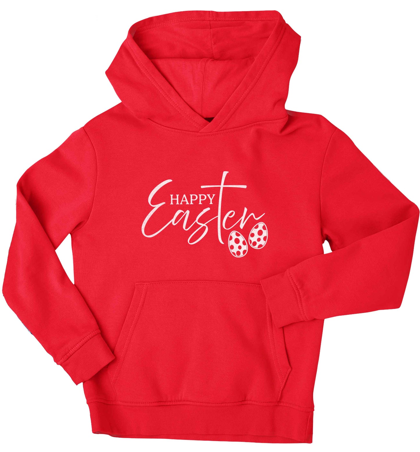 Happy Easter children's red hoodie 12-13 Years