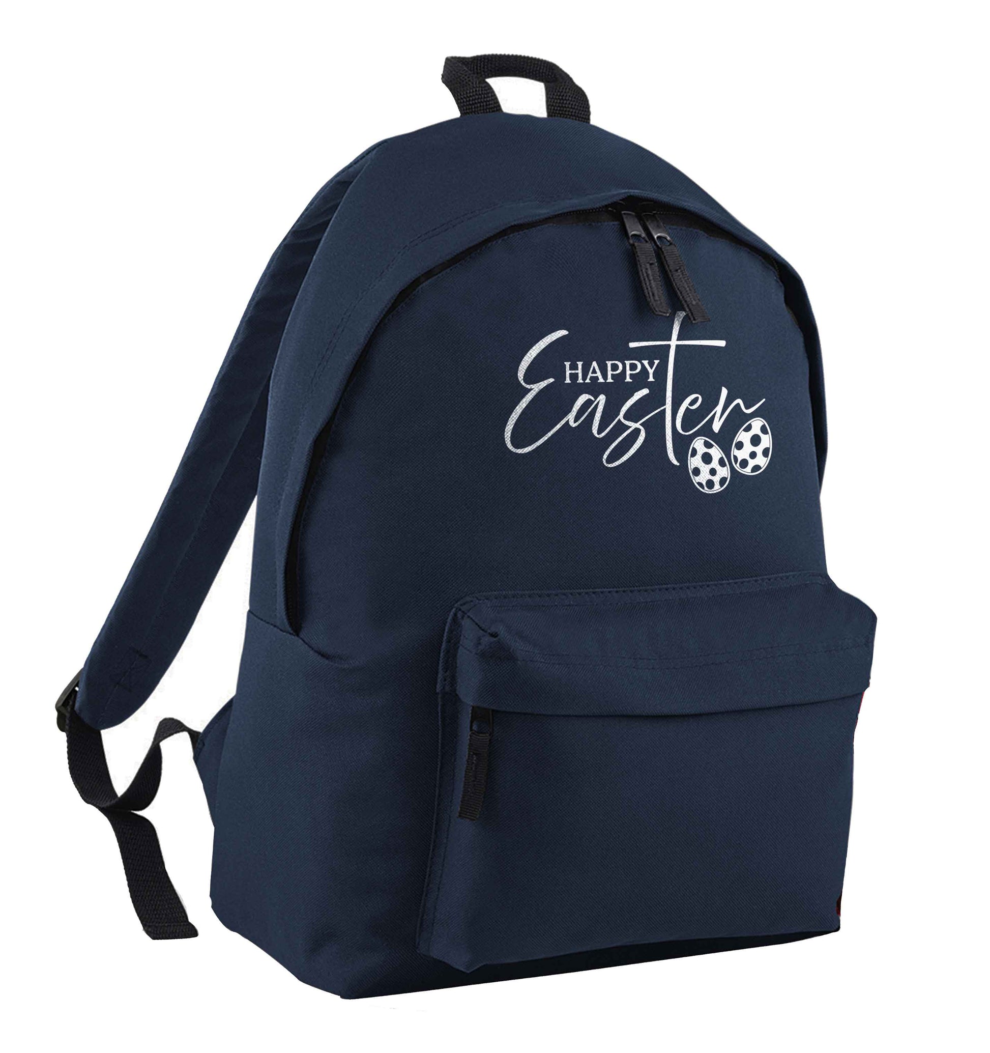 Happy Easter navy children's backpack