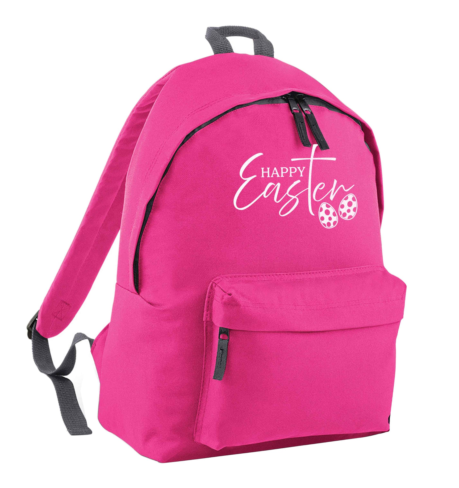 Happy Easter pink children's backpack